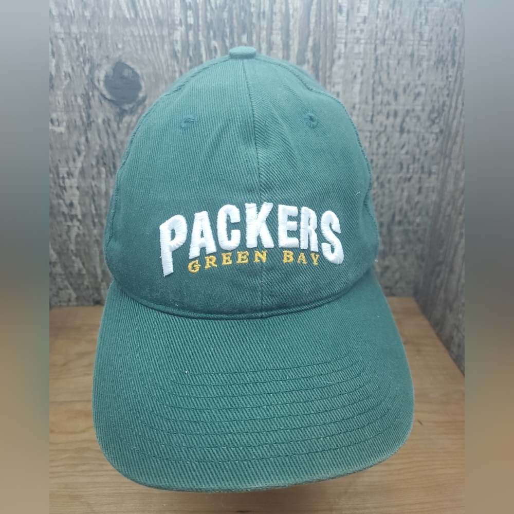 Green Bay Packers Hat Cap Adjustable Strapback One Size Embroidered Unisex